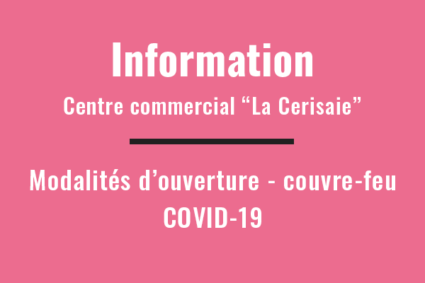 Informations commerces - Couvre-feu